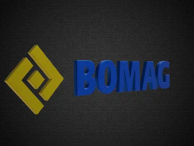 bomag logo 3D model