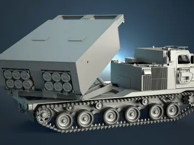 M270 MLRS High-Poly 3D model