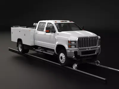 International CV 2020 Road-rail Truck 3D model