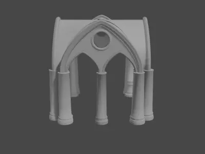 Gothic architecture 3D model