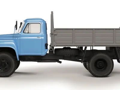 GAZ 52 SAZ 3503 1976 3D model