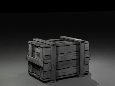 Ammo Crates Low-poly 3D model purchase