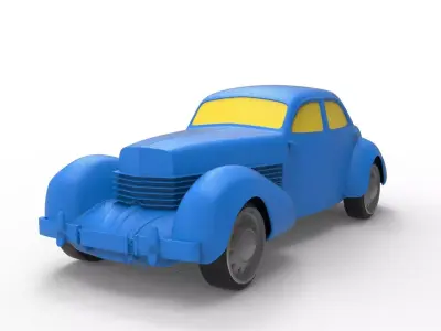 Cord 810 1936 Classic Car 3D print model
