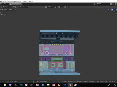 scifi planet in space 3D model