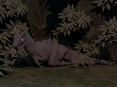 Dinosaur Dragon Monster Low-poly 3D model