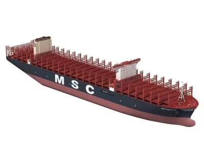 Gulsun-class container ship 3D model
