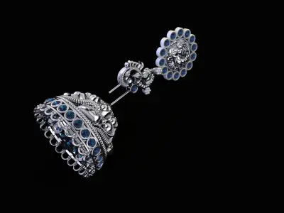 jhumka earing  3D print model