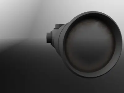  High-Resolution Weapon Lens Model Low-poly 3D model
