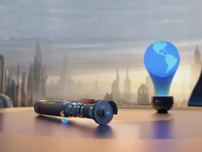 Light saber Free 3D model