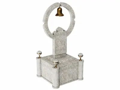 Monument marble bell 3D model