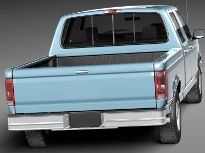Ford F-150 1992-1996 Crew cab 3D model