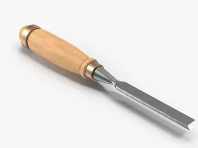 Straight chisel 12mm 3D model