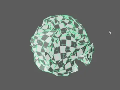 Crumpled paper 3D model