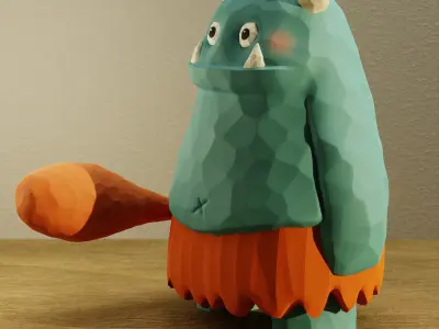 Gronk - The Little Monster - Toy Model 3D print model