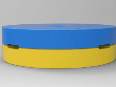Mold for diecast military truck tire 3 Scale 1 to 10 3D print model