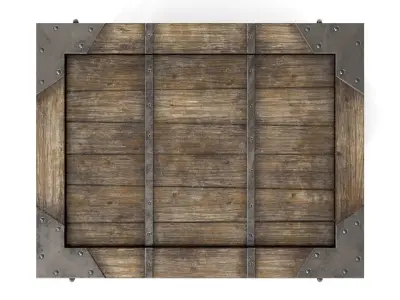 Ancient Wooden Cage Low-poly 3D model