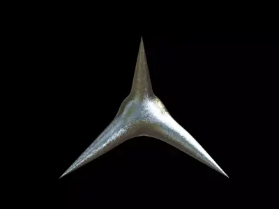 Caltrop Series 01 PBR 4K Free 3D model