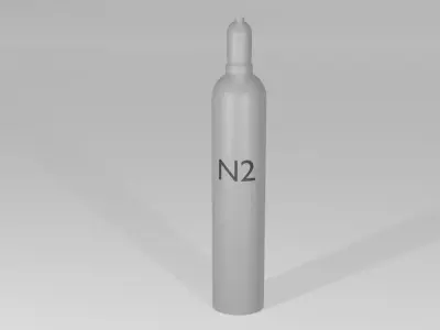 Gas cylinder Low-poly 3D model 14
