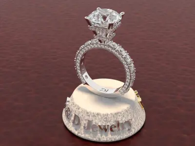 Ring Woman 3D print model 30