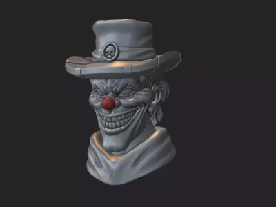 The cowboy clown 3D print model