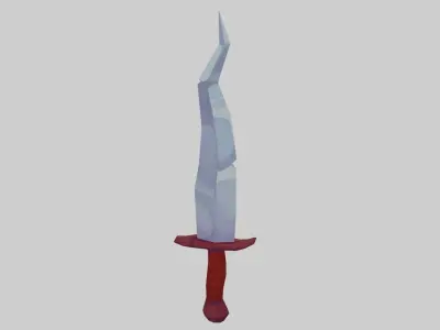 Iron Dagger - Hand Painted 3D model