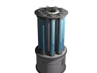 Chemical Bomb Low-poly 3D model