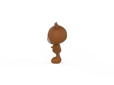 Character008 Horse Animal  Low-poly 3D model