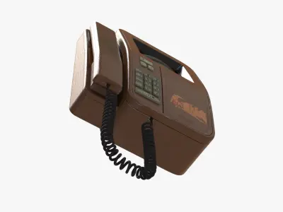 Retro Videophone Wall-Mounted 3D model
