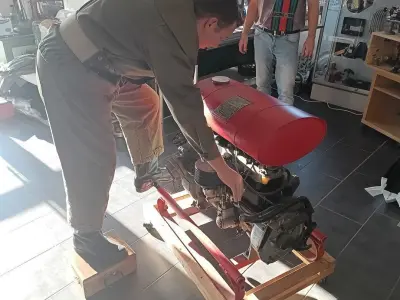 Feuerwehr DDR mit Pumpe und Rohr 3D print model