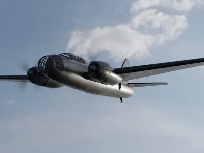 Mitsubishi G4M Airplane 3D model