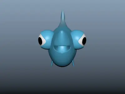 Fish Stylized Low-poly 3D model