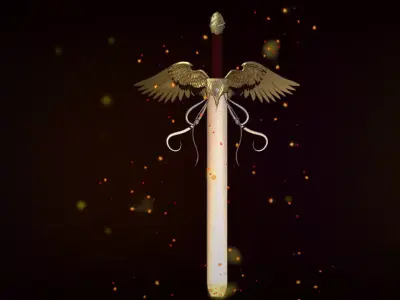 Fantasy Sword 3D model