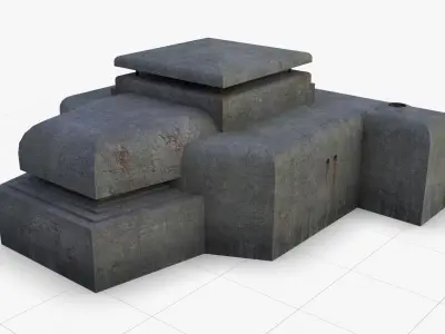 Bunker - M162A Low-poly 3D model