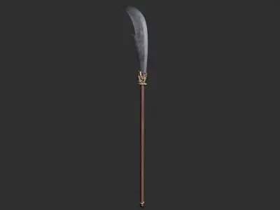 Second Collection of Ancient Chinese melee weapons Low-poly 3D model