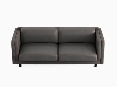 Leather Sofa 03 Low-poly 3D model