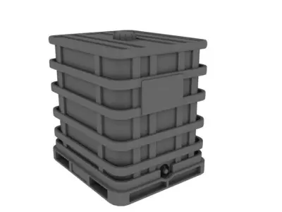 Water Tank PBR  Game Ready 3D Model 3D model