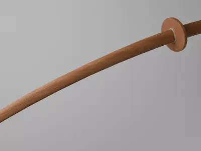 Wooden Katana 3D model