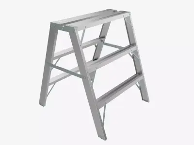 Foldable sawhorse ladder 3D model