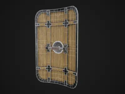 Tower Shield Low-poly 3D model