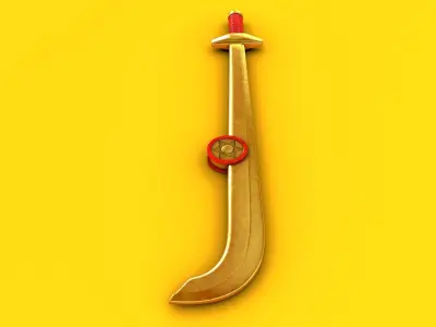 Flash Gordon 1981 Movie Sword 3D model
