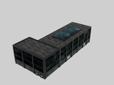 Abandoned Warehouse - Textured file 3D model