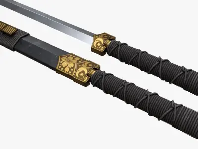 Xiaxue Han sword 3D model