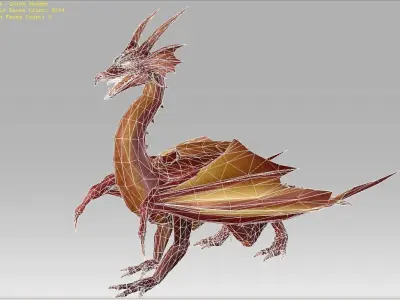 3D Dragon Free low-poly 3D model