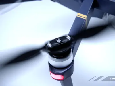 dji mavic pro quadcopter 3D model