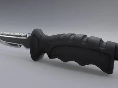Hunting Knife 3D Model Free 3D model