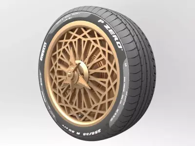 Wheel Tire 6 3D model