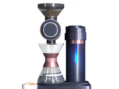 Gevi Smart Pour-over Coffee Machine 2 color versions 3D model