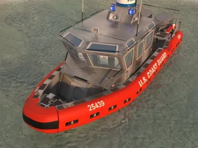 Coast Guard Patrol Boat 3D model