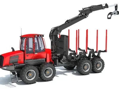 Forestry Forwarder 3D model