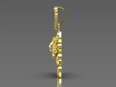 pahlavi gold pendant gp0097 3D print model
